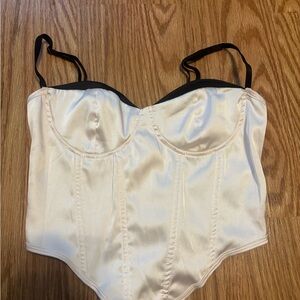 Elegant Cream Corset Top